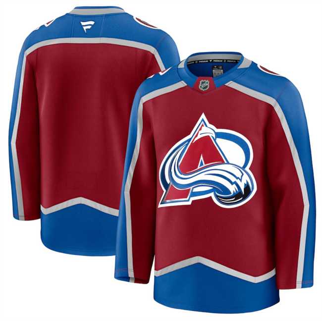 Mens Colorado Avalanche Custom Burgundy 2024-25 Home Stitched Jersey->customized nhl jersey->Custom Jersey